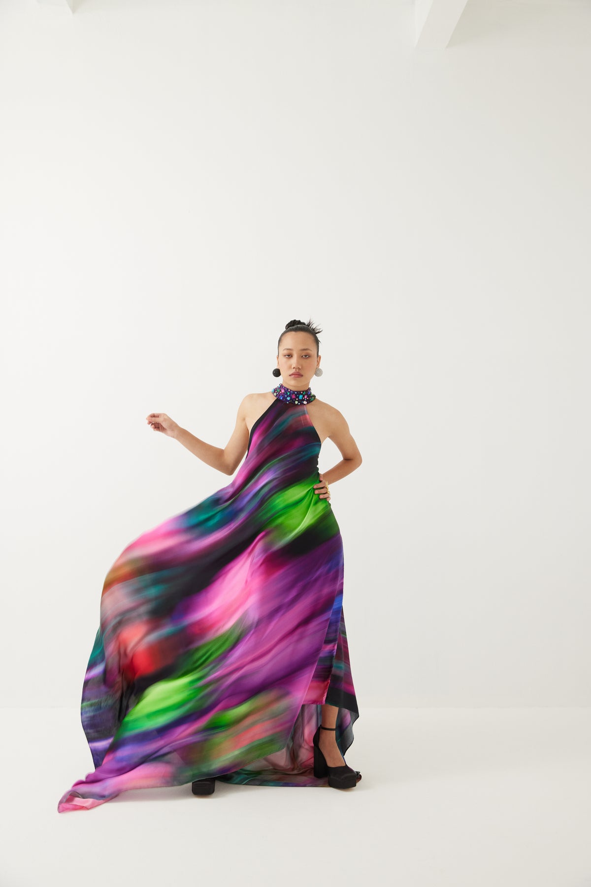 Milky Way Halter Dress