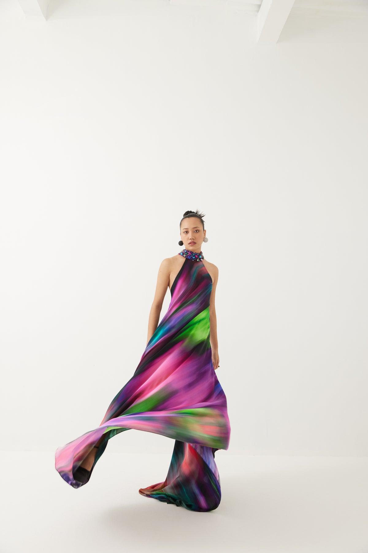 Milky Way Halter Dress