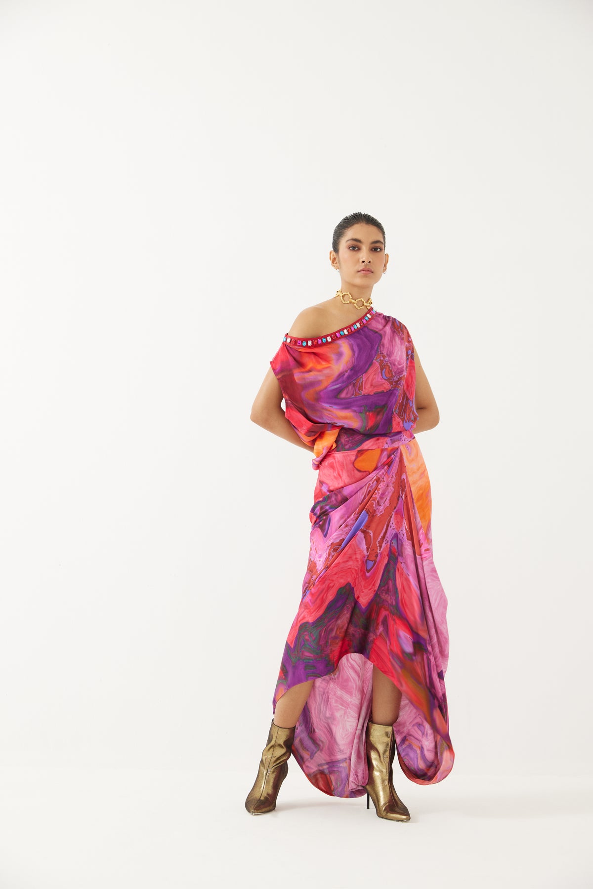 Red Sea Draped Co-ord Set
