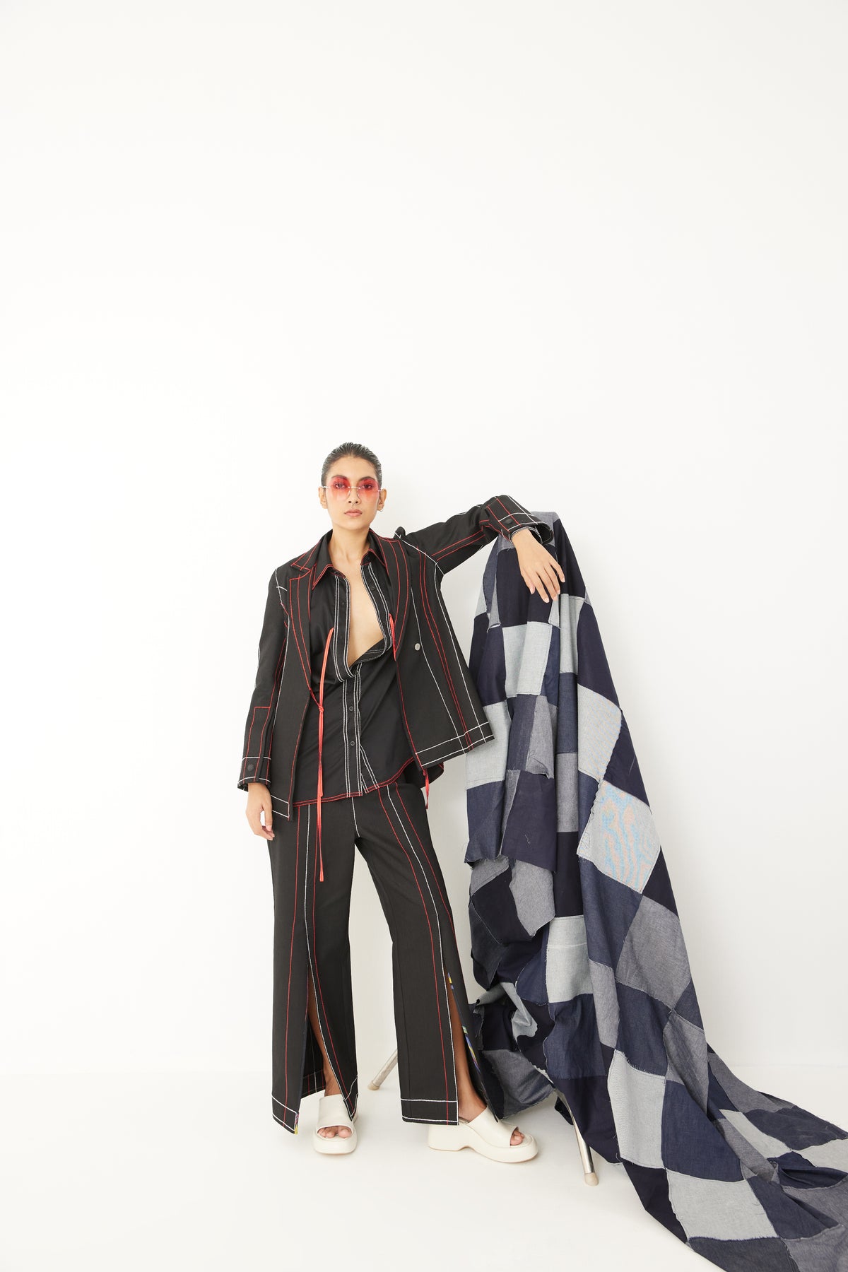 Rover Denim Blazer With Trousers