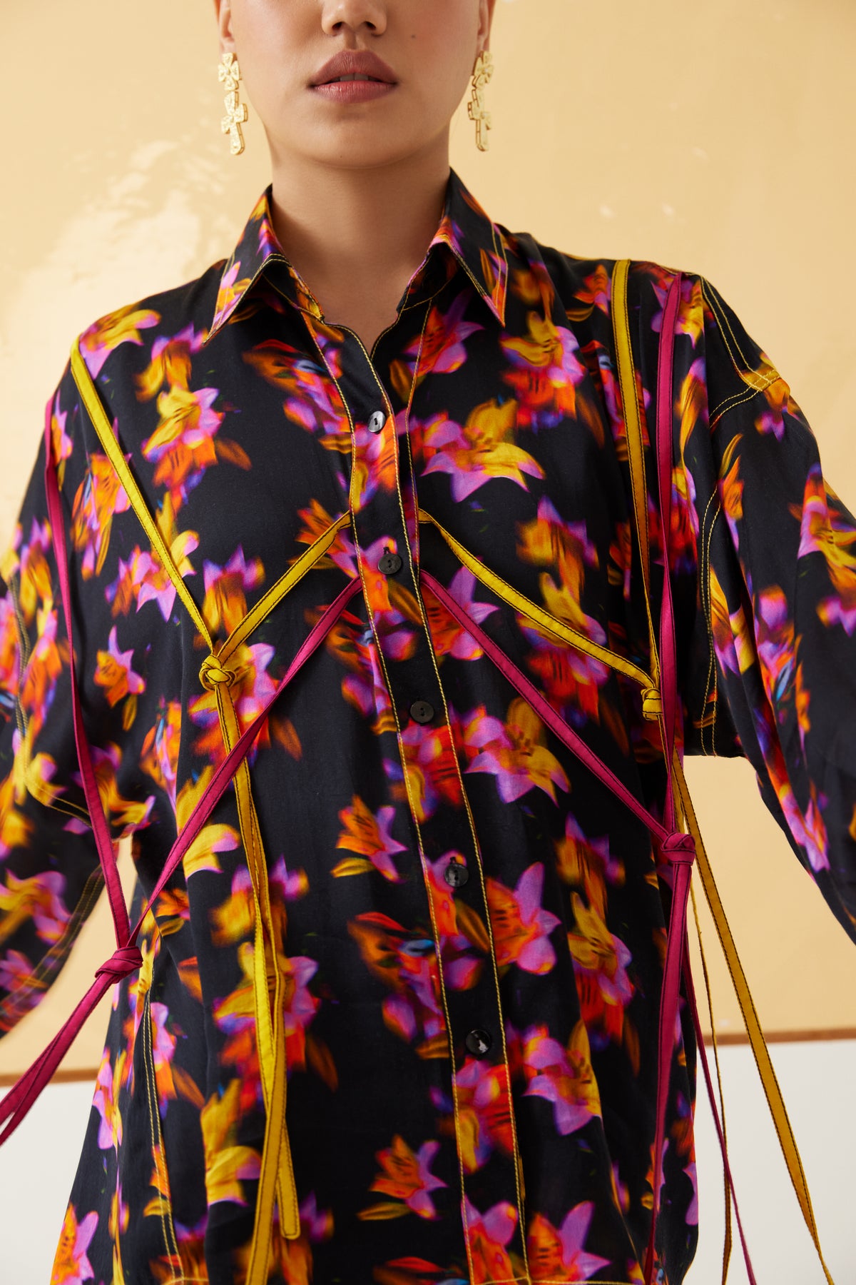 Lily Knot Shirt With Trousers