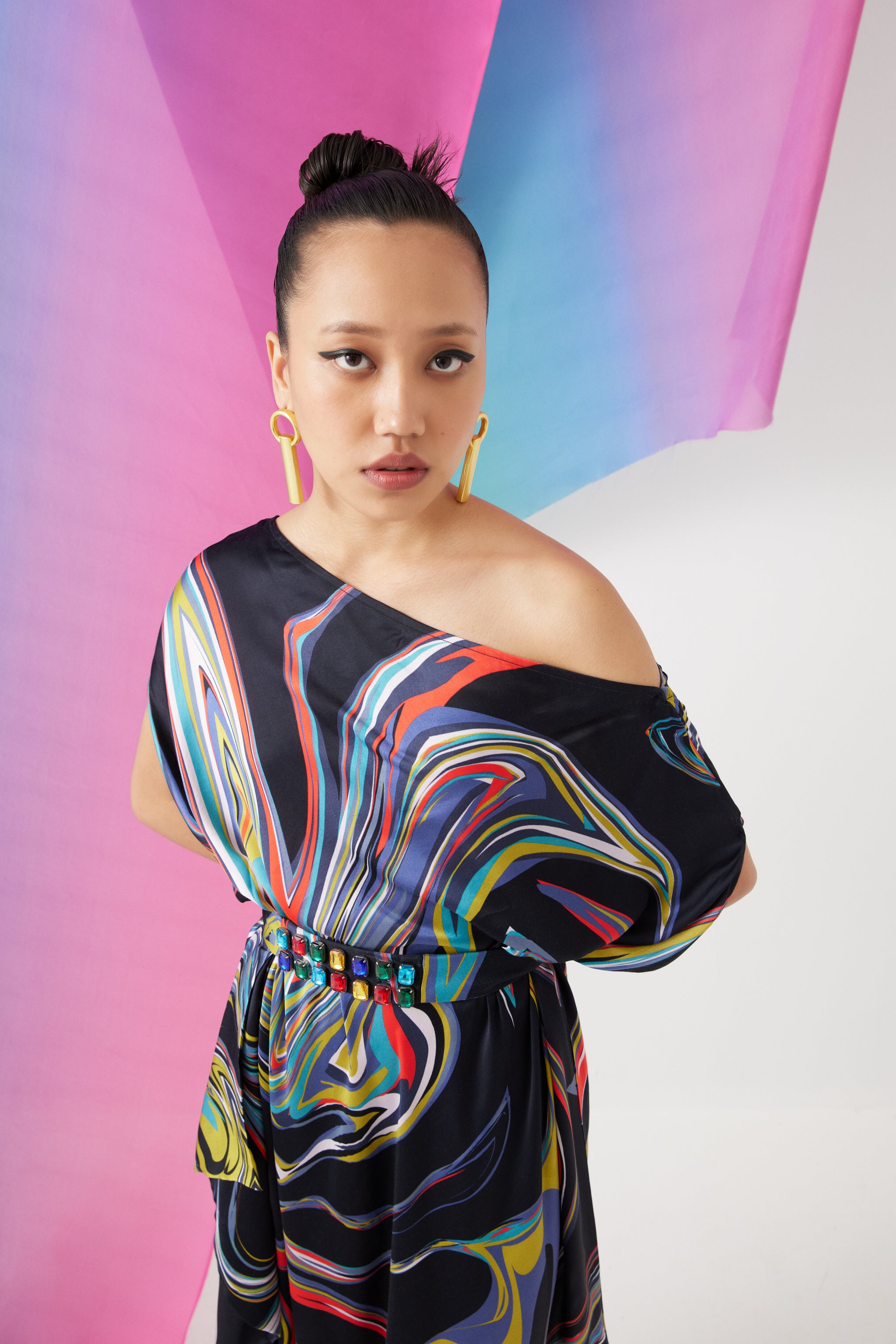 Studio Rigu - Galaxy Draped Dress - Elahe