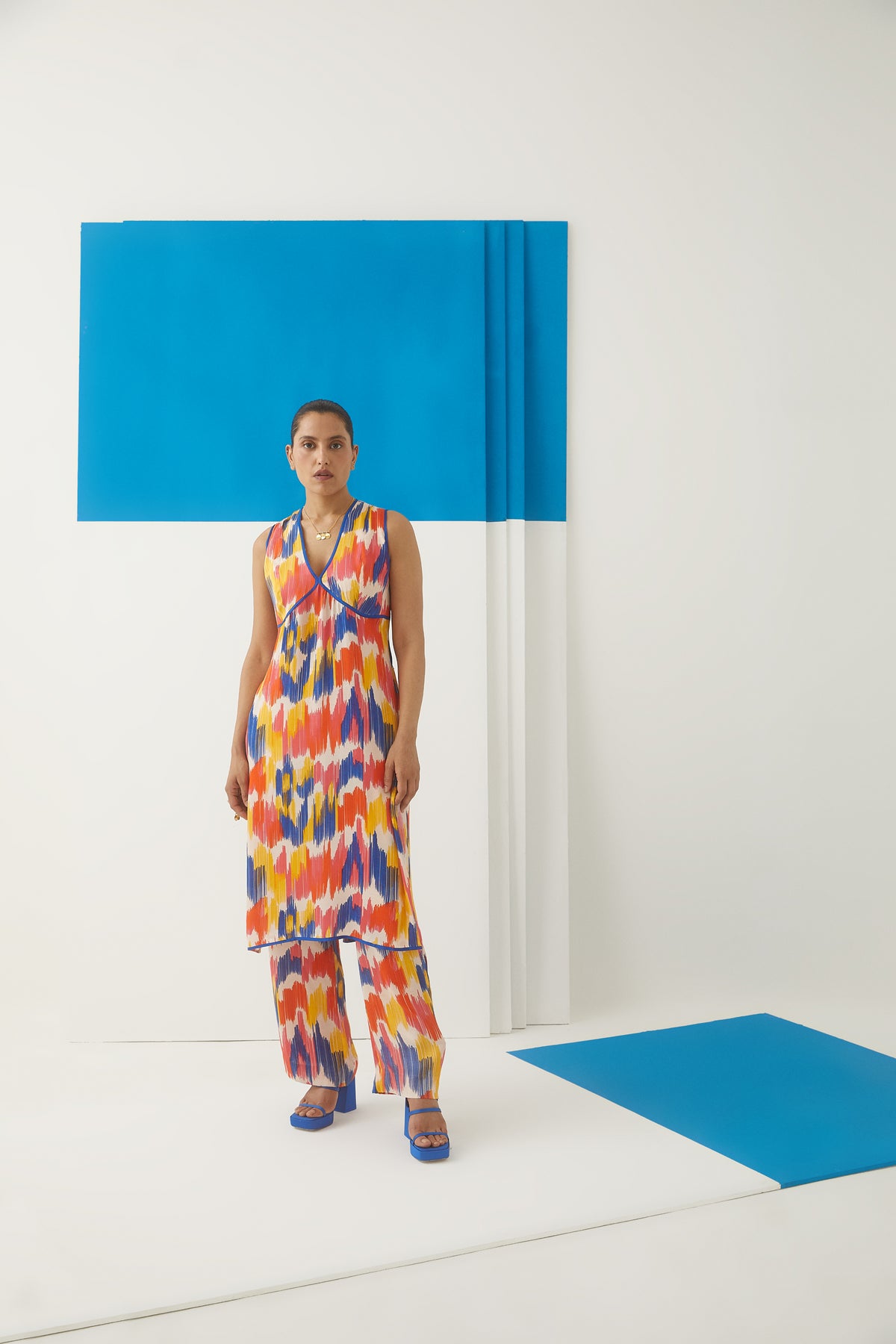 Ikat Tunics With Trousers