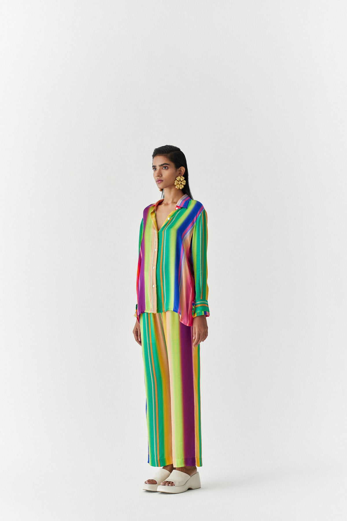 Rainbow  Shirt And Trousers Co-ord