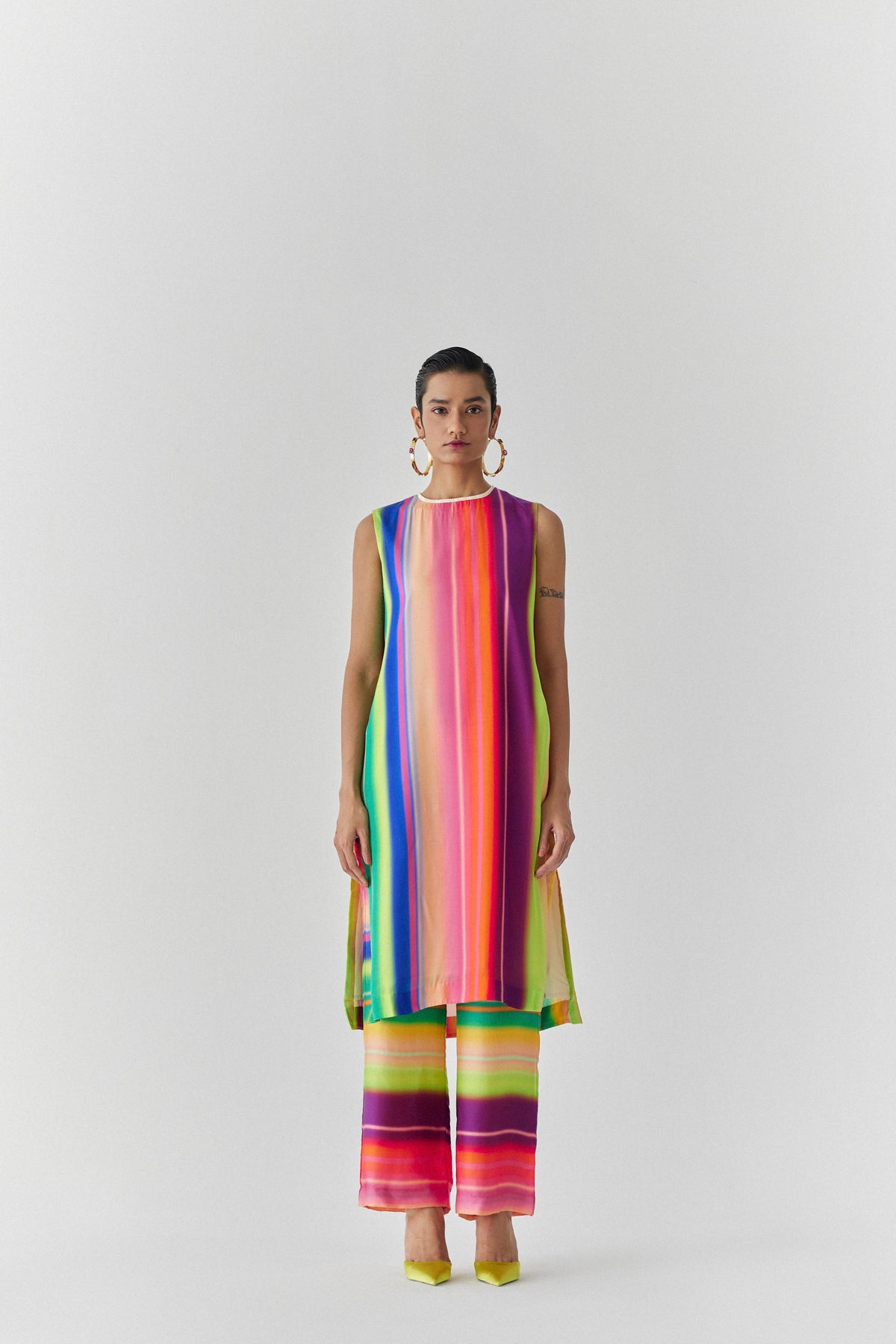 Rainbow Kurta And Pants Co-ord
