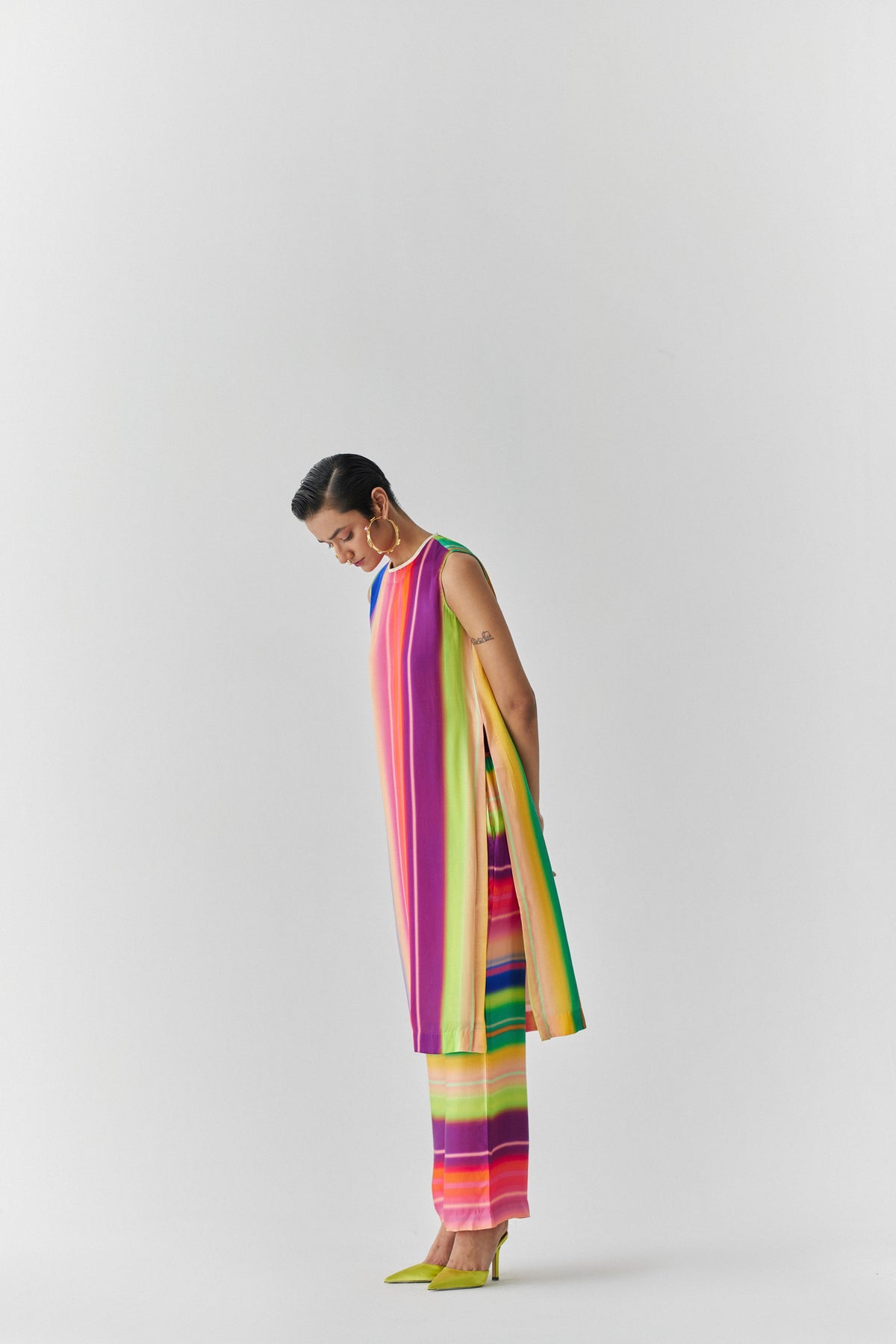 Rainbow Kurta And Pants Co-ord