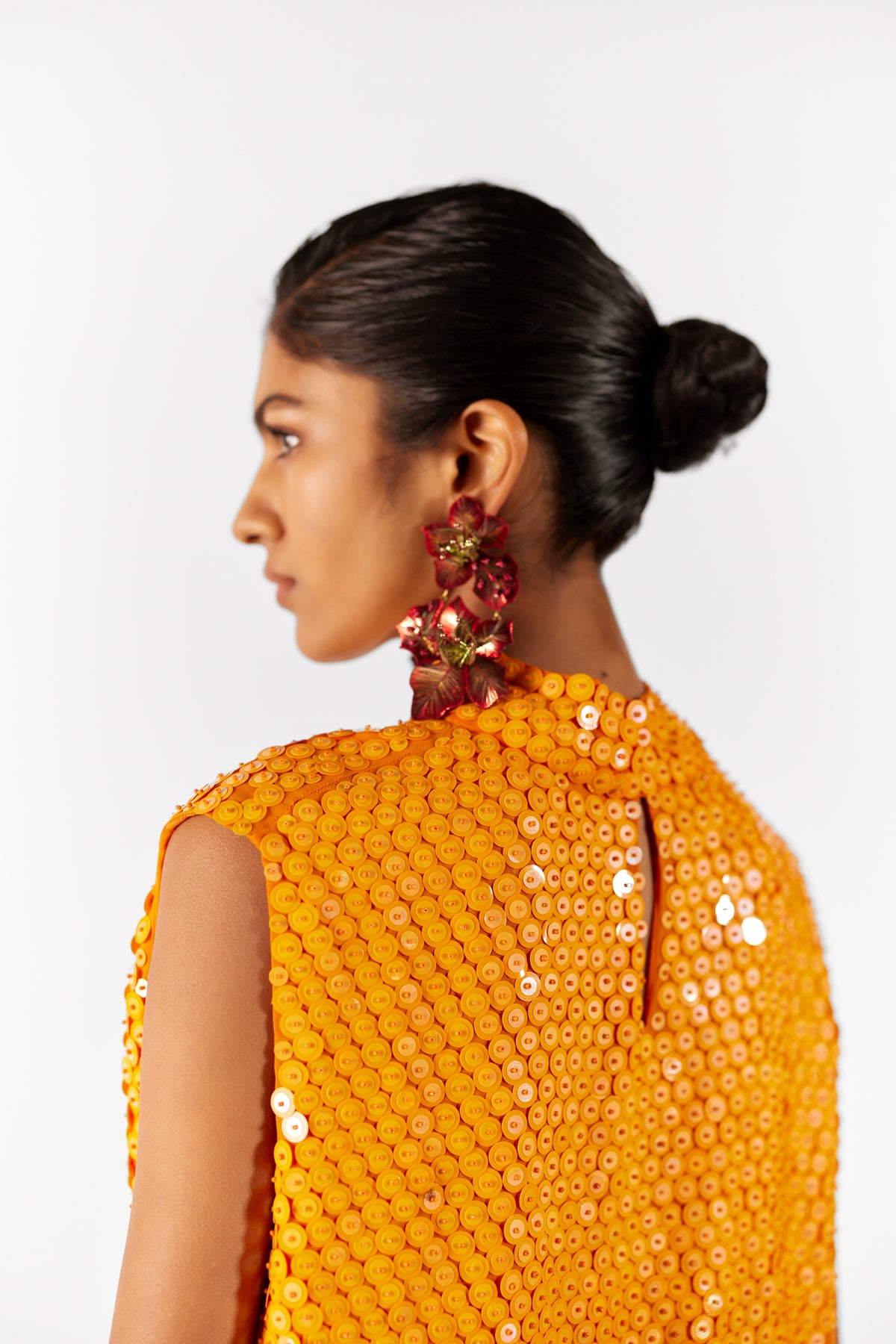 Zinnia Embroidered Top With Skirt