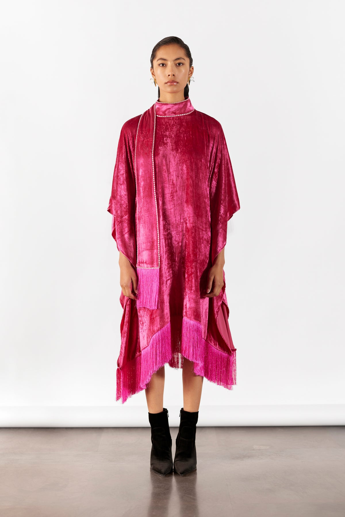 Pink Miller Velvet Kimono