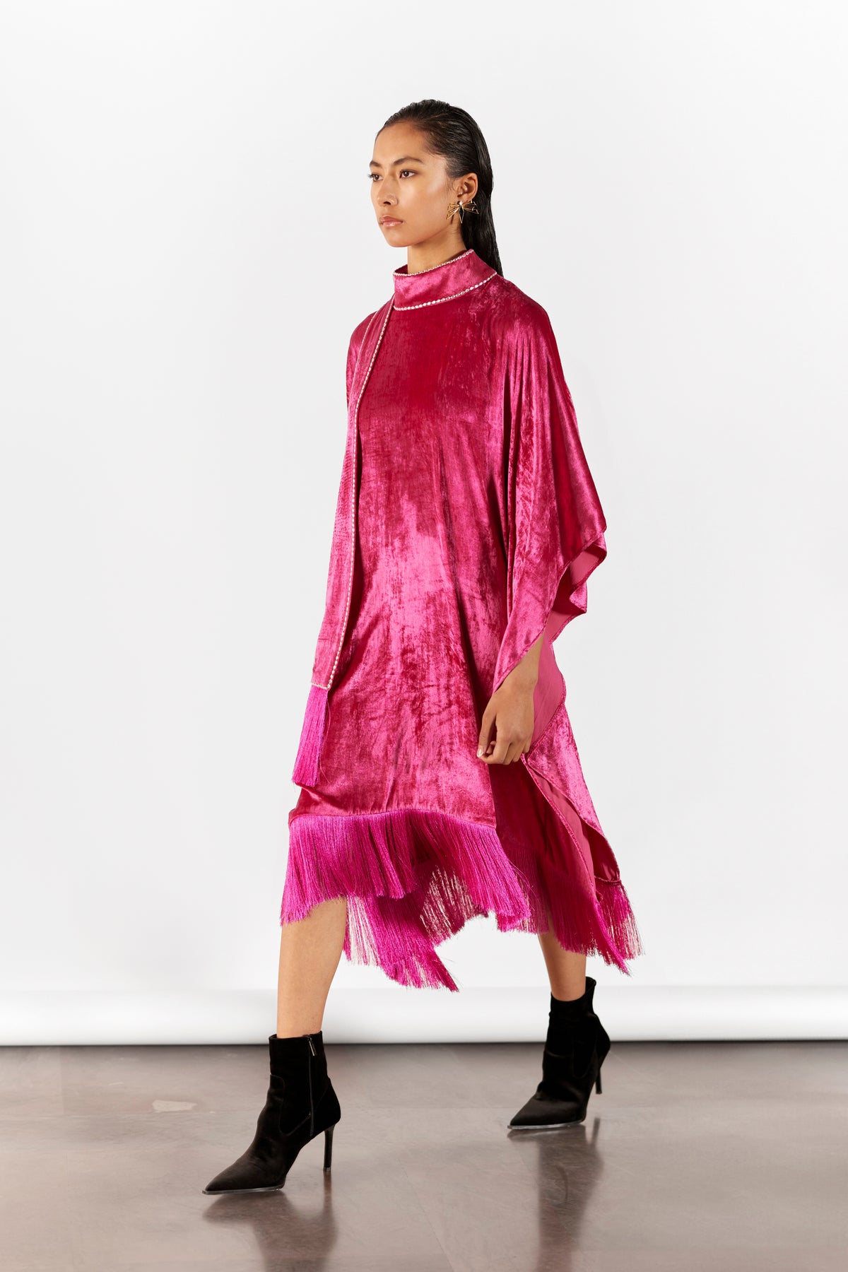 Pink Miller Velvet Kimono