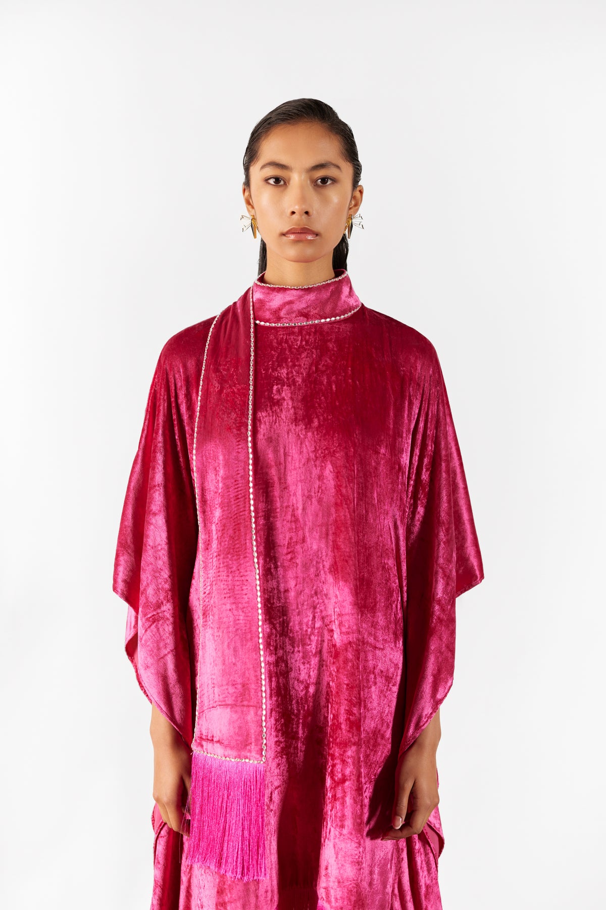 Pink Miller Velvet Kimono
