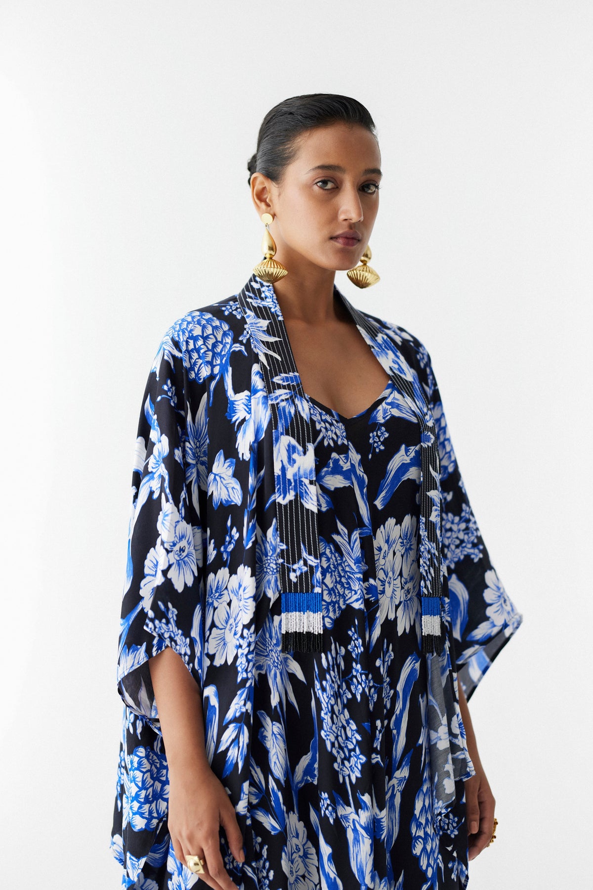 Black Pineapple  Jumpsuit And Cape