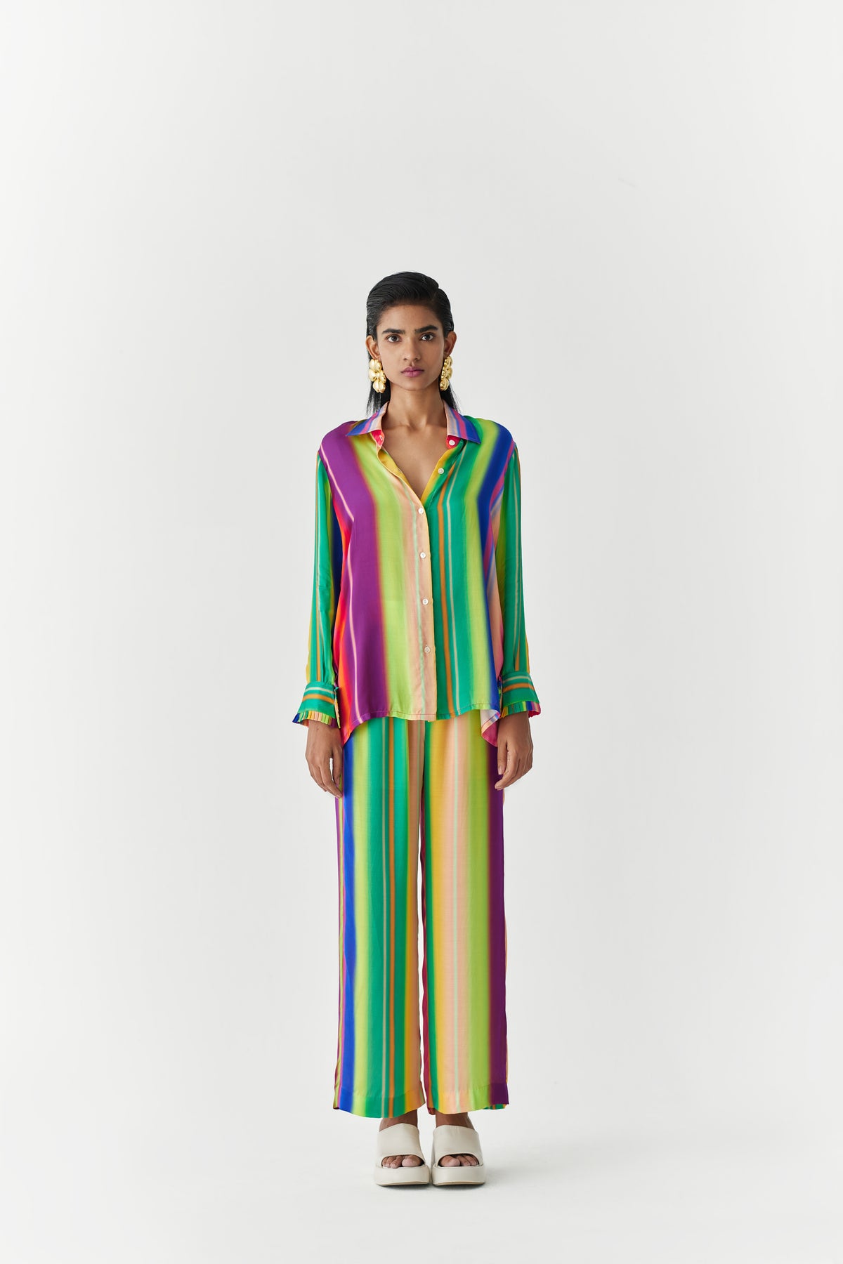 Rainbow  Shirt And Trousers Co-ord