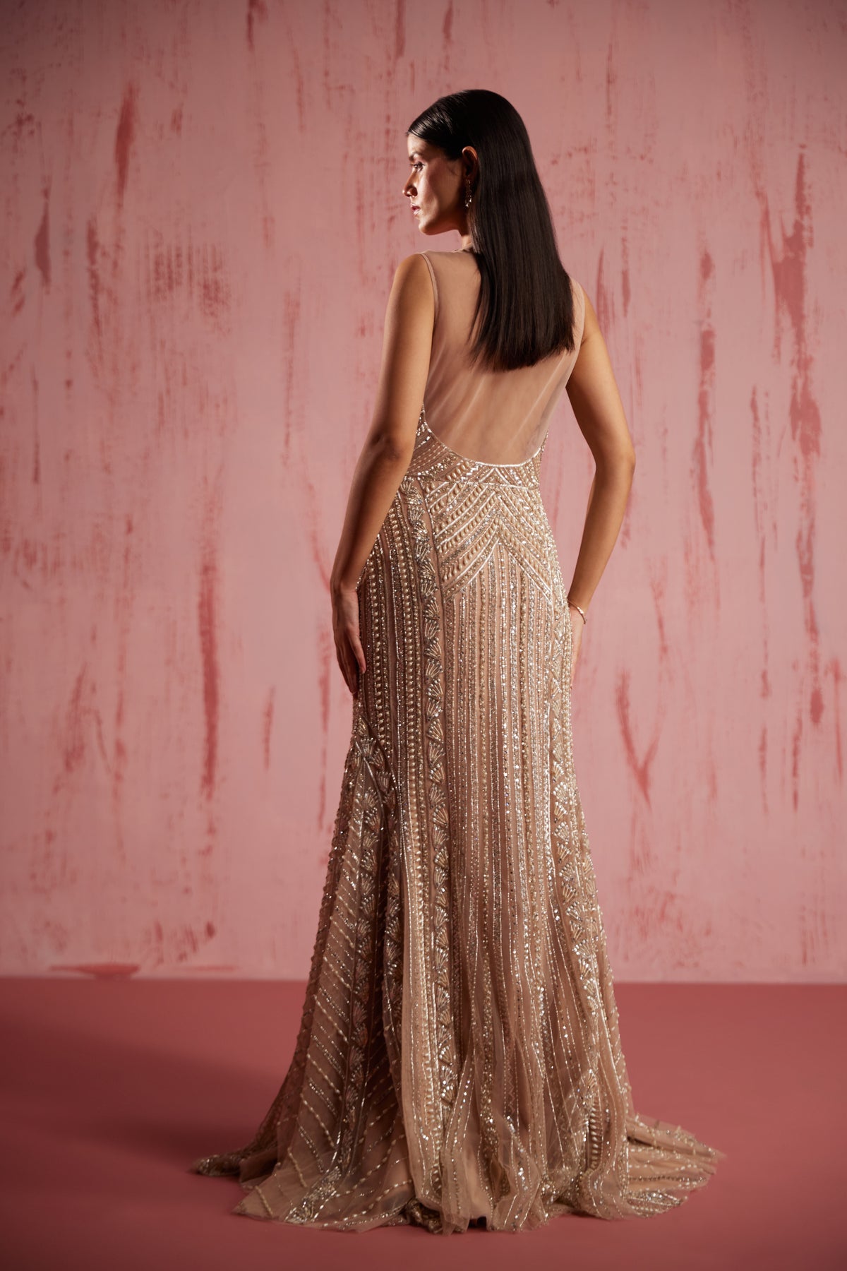 Rosa Peach Gown