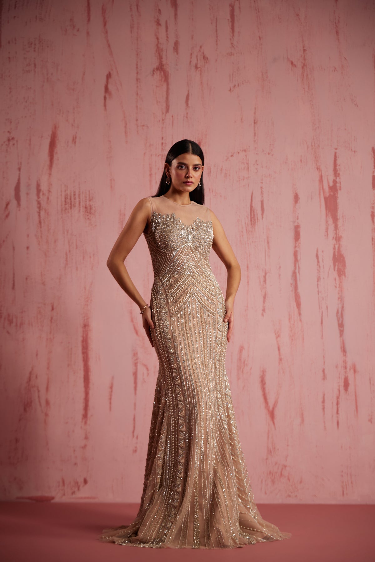 Rosa Peach Gown