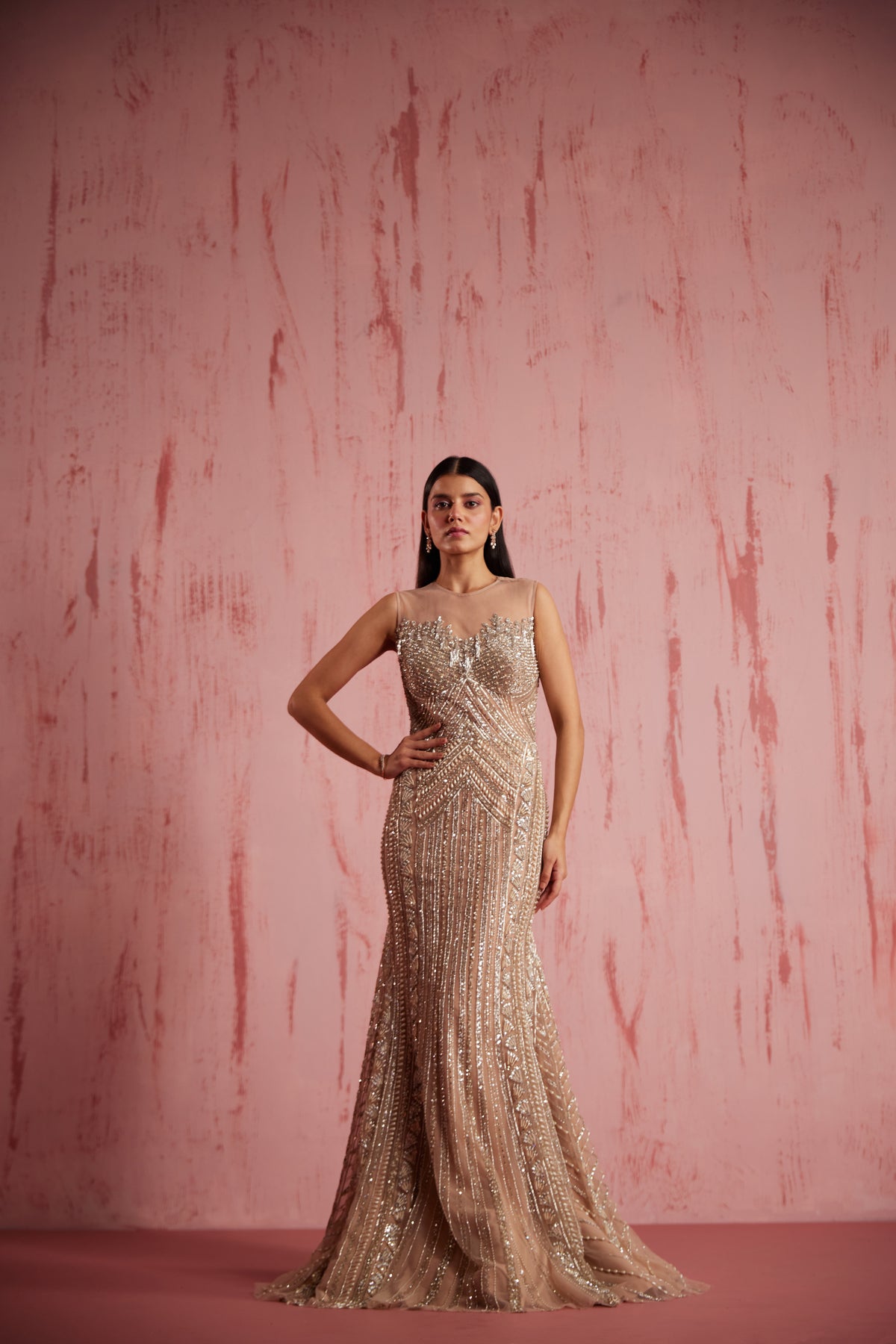 Rosa Peach Gown