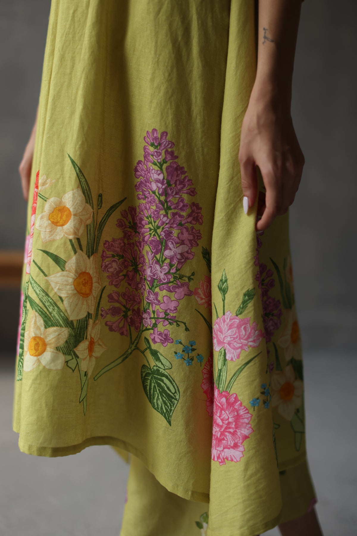 Water Lily Lime Kurta