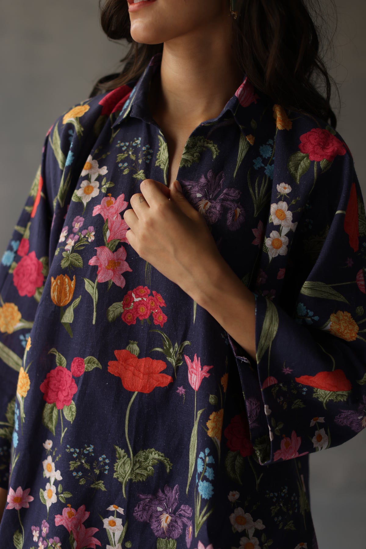 Primrose Navy Blue Kaftan