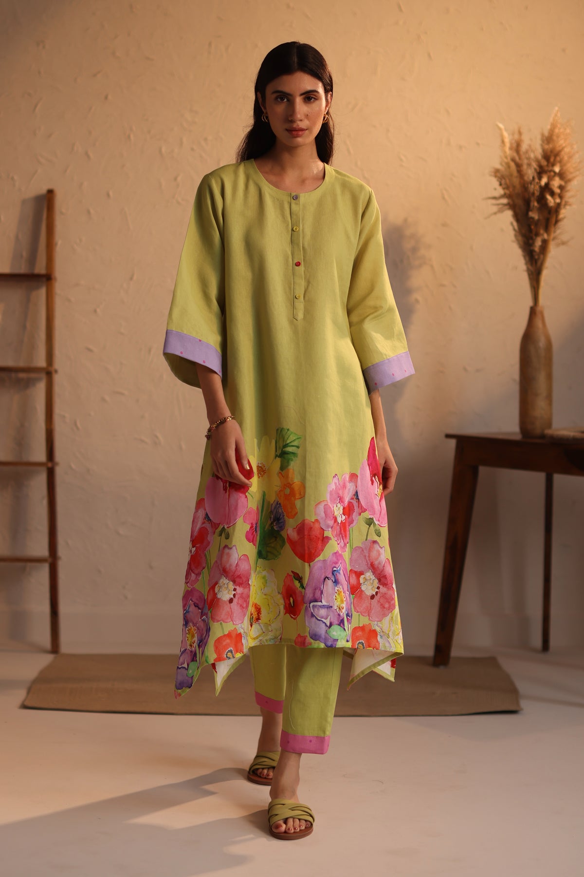 Lime Green Florence Kurta