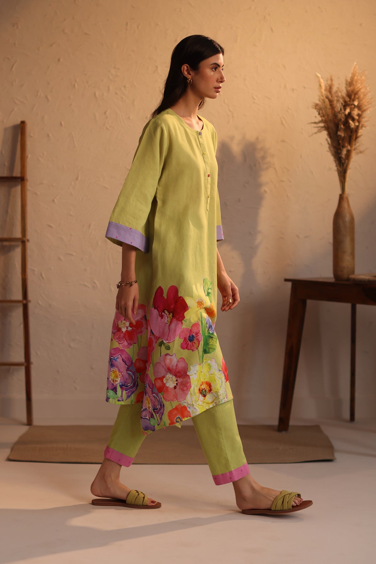 Lime Green Florence Kurta