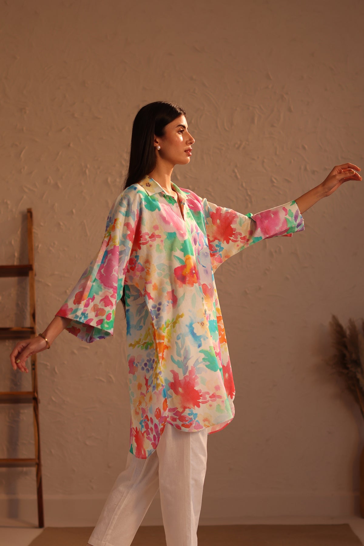 Multi Colour Naples Kaftan