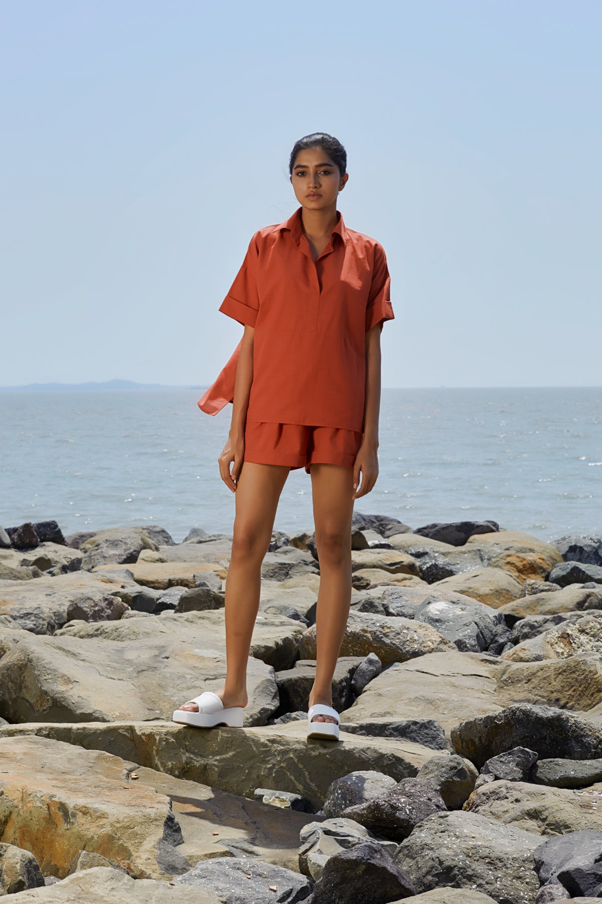 Rust Ekin Shirt Set