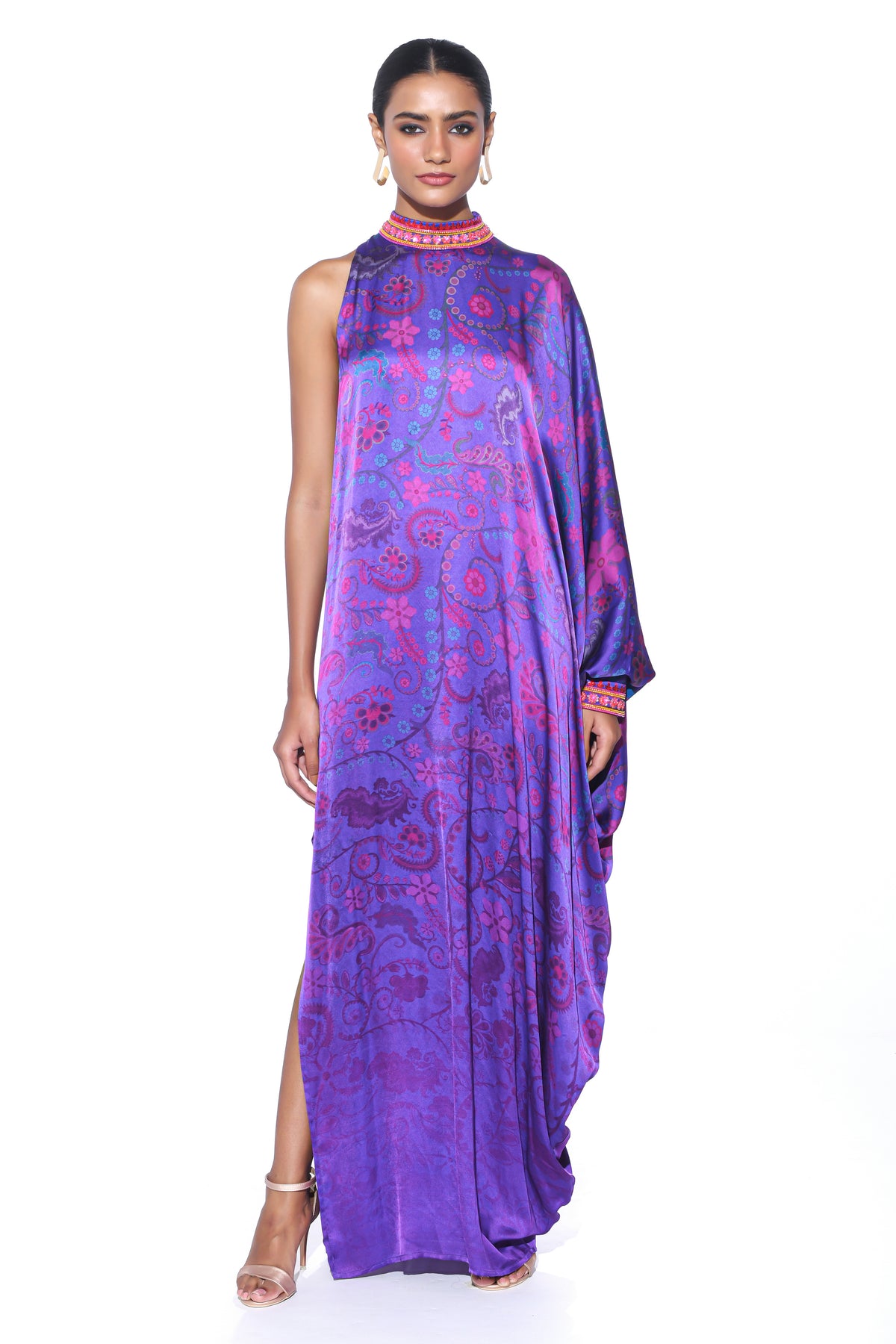 Royal Purple One Shouleder Dress