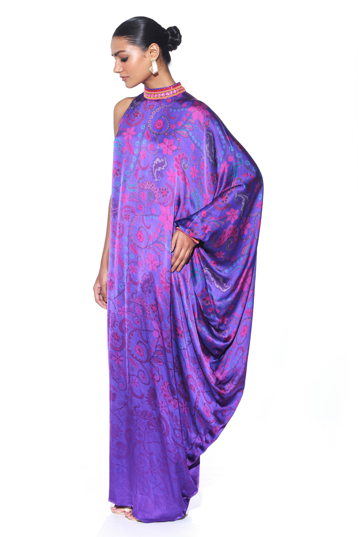 Royal Purple One Shouleder Dress