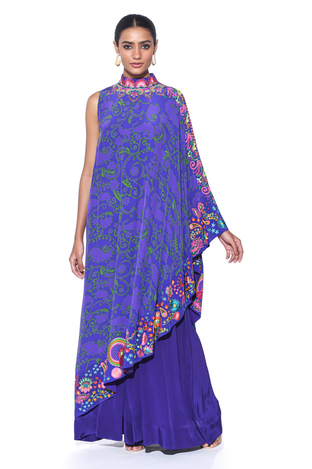 Royal Purple One Shoulder Dress and Jumpsuit