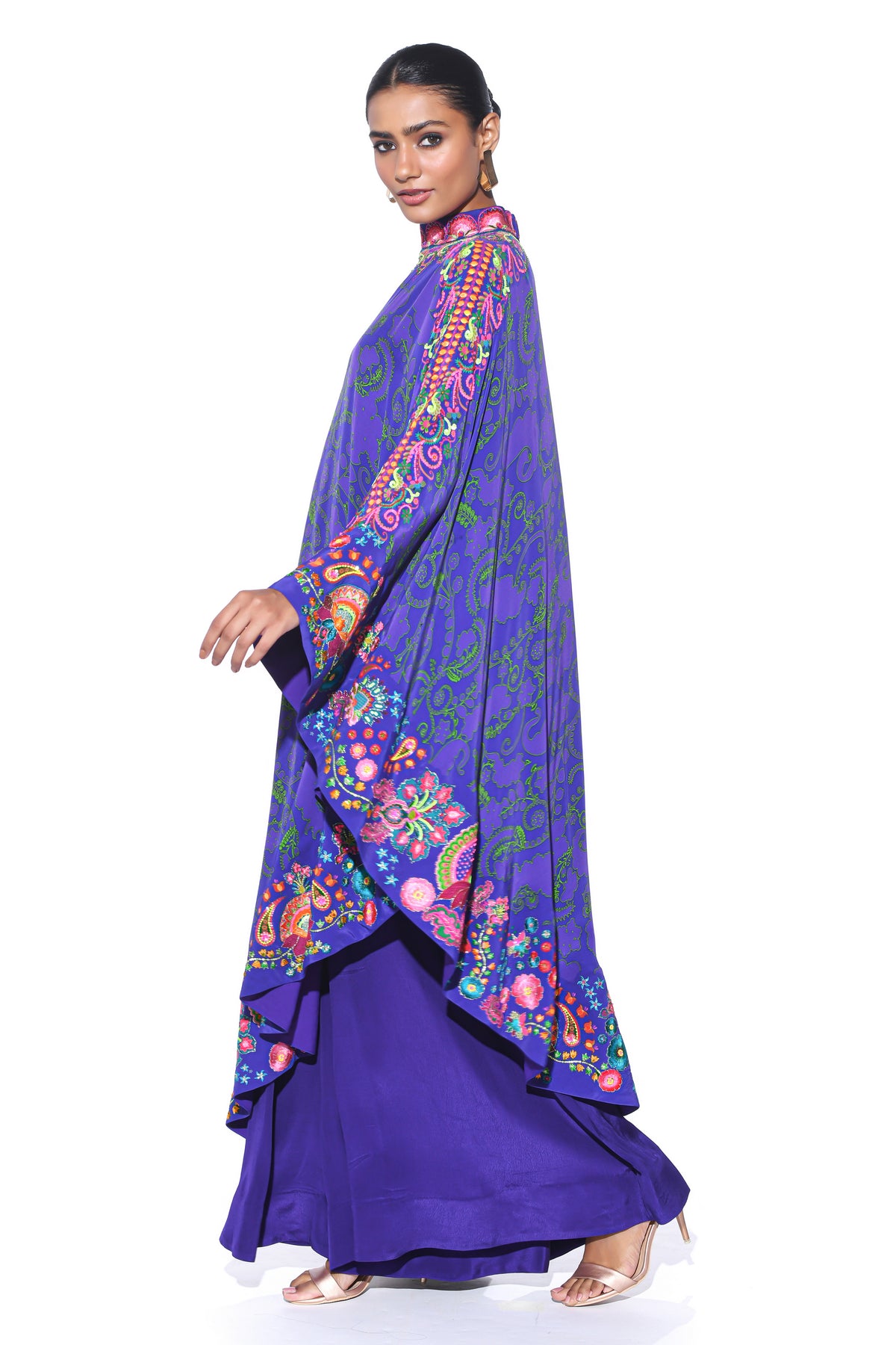 Royal Purple One Shoulder Dress and Jumpsuit