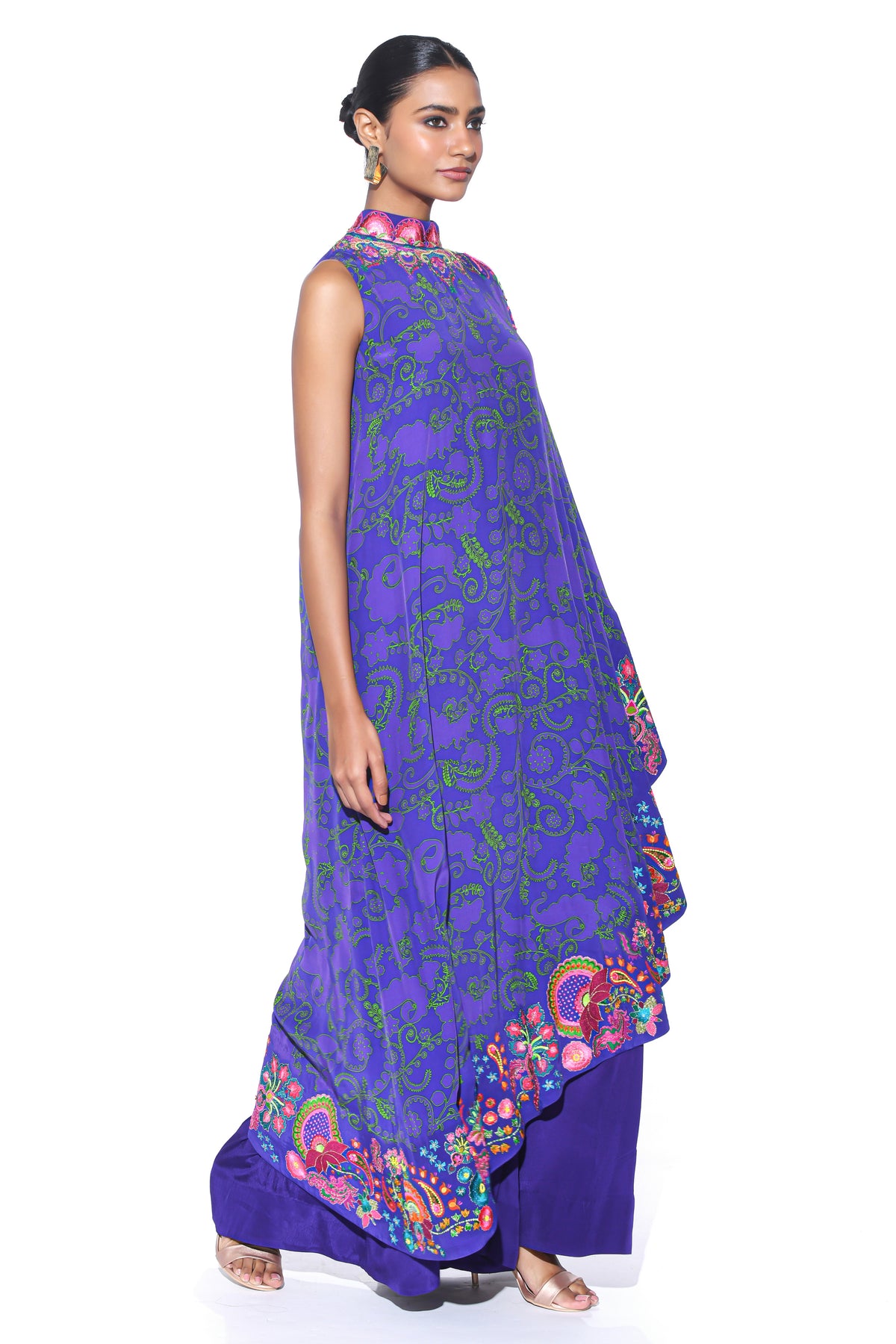 Royal Purple One Shoulder Dress and Jumpsuit