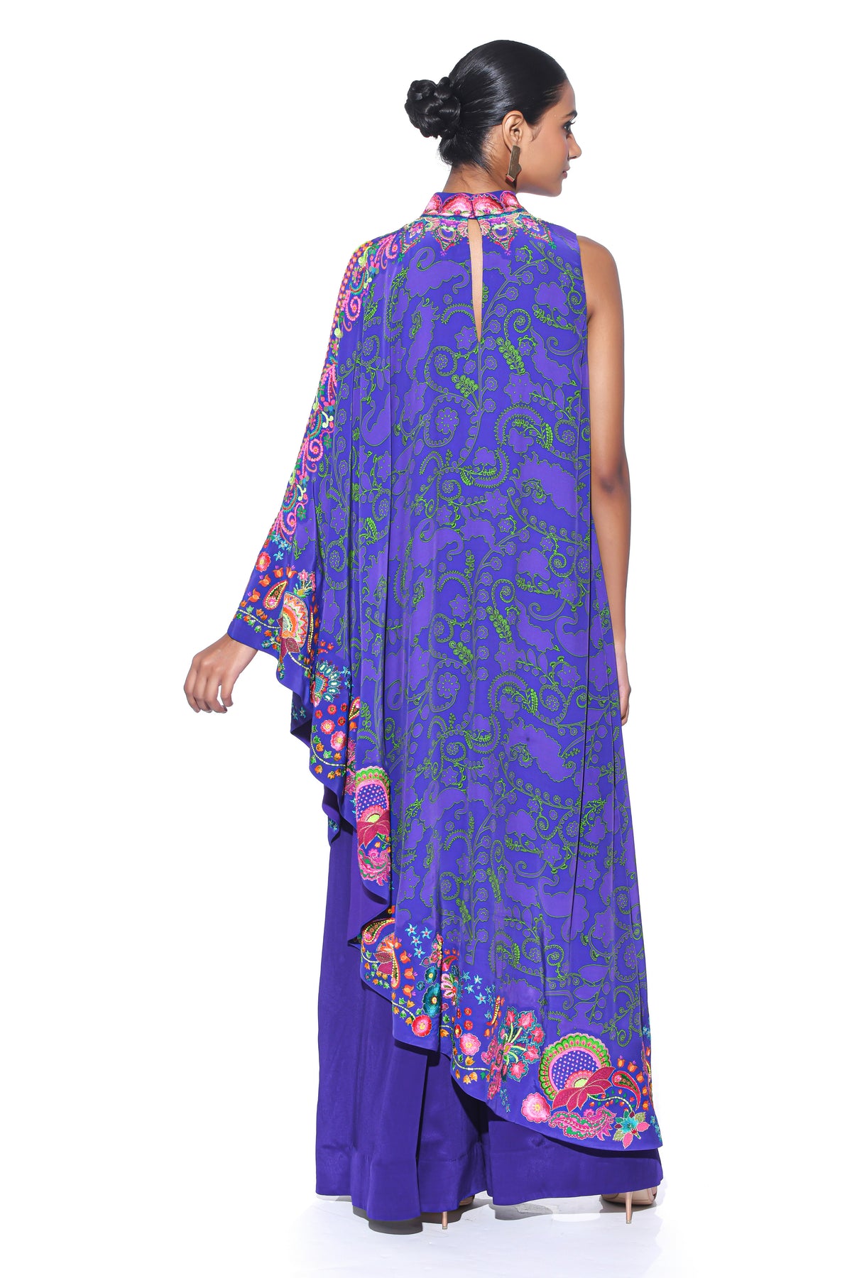Royal Purple One Shoulder Dress and Jumpsuit