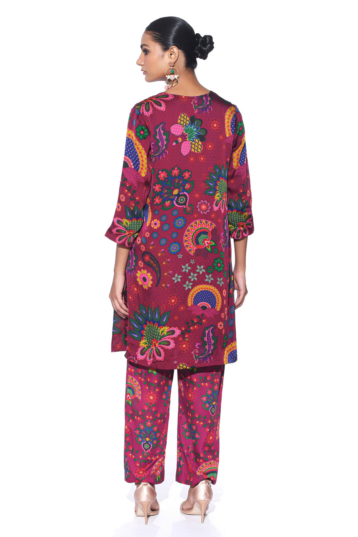 Crimson Kurta Co-ord Set