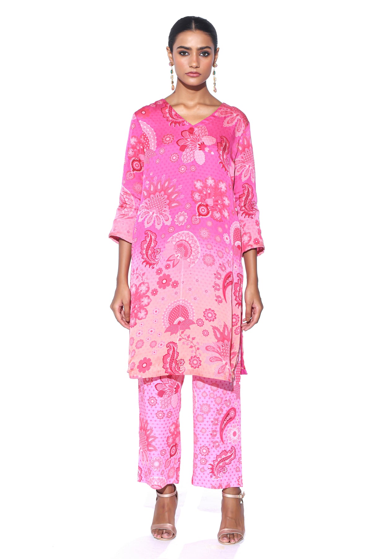 Burgundy Kurta Co-ord Set