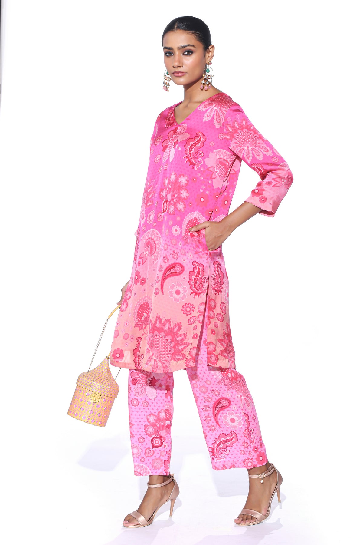 Burgundy Kurta Co-ord Set