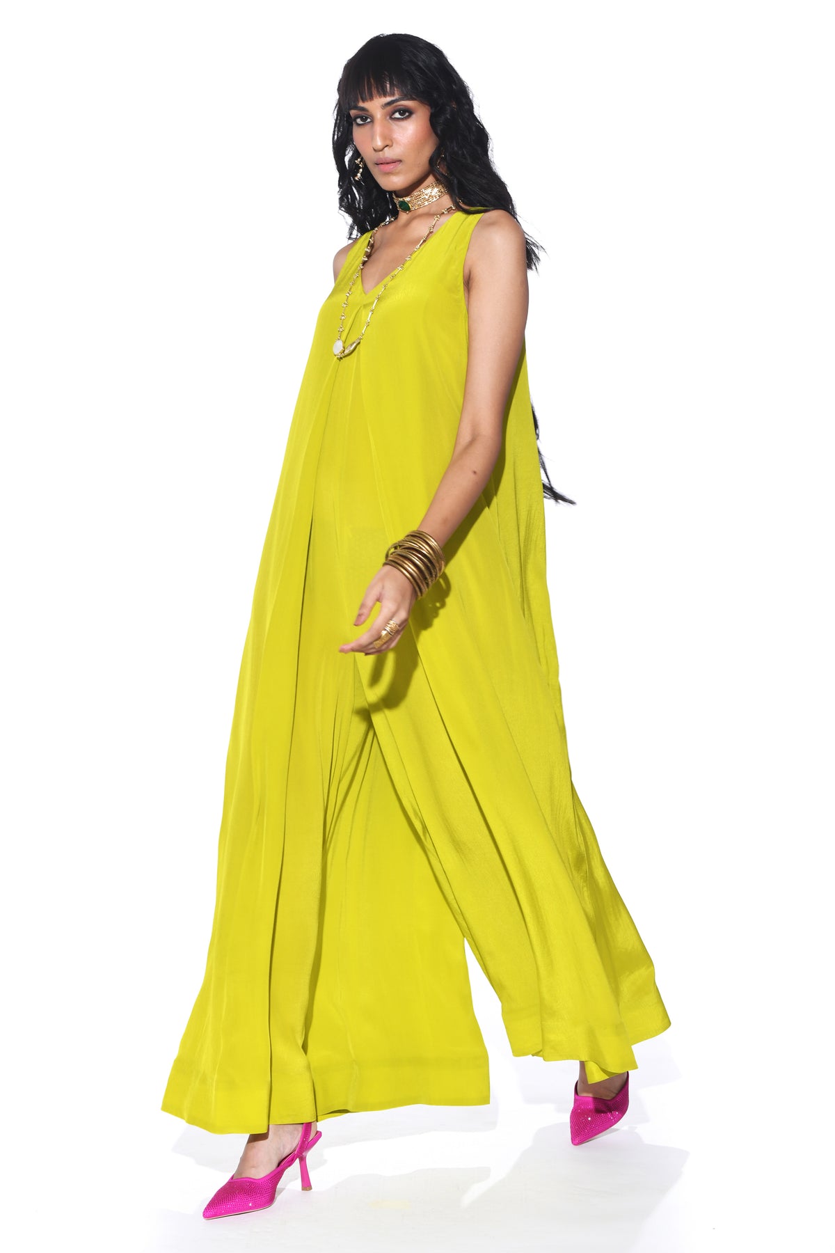 Lime Green Jumpsuit.