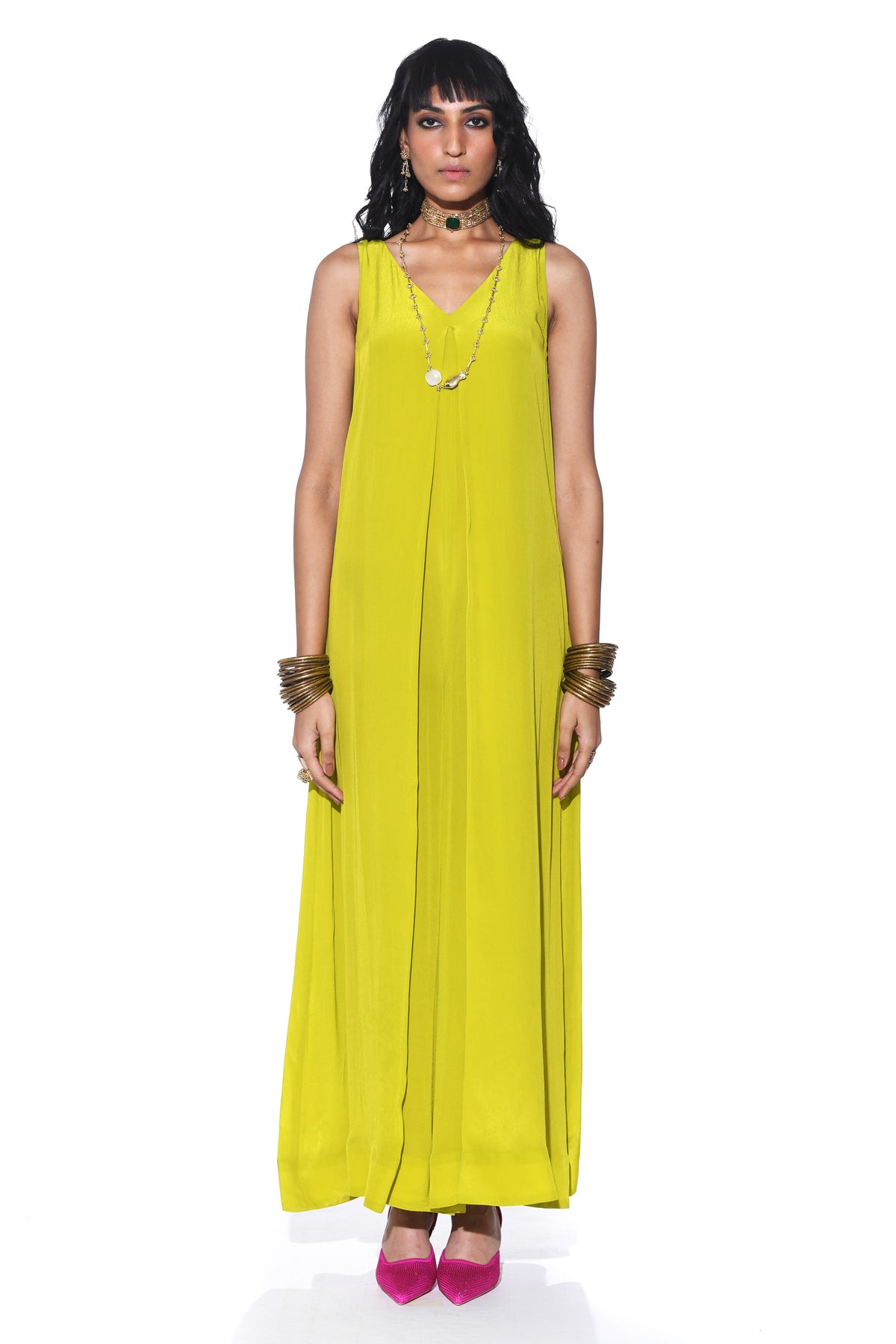Lime Green Jumpsuit.