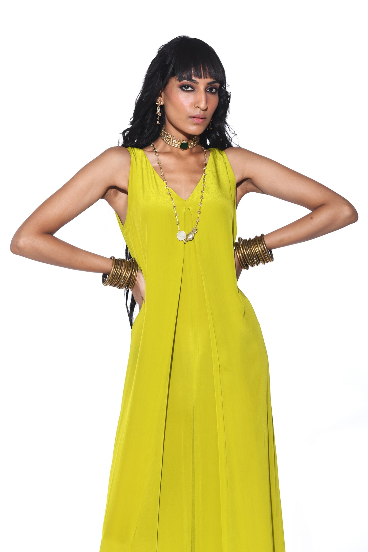 Lime Green Jumpsuit.