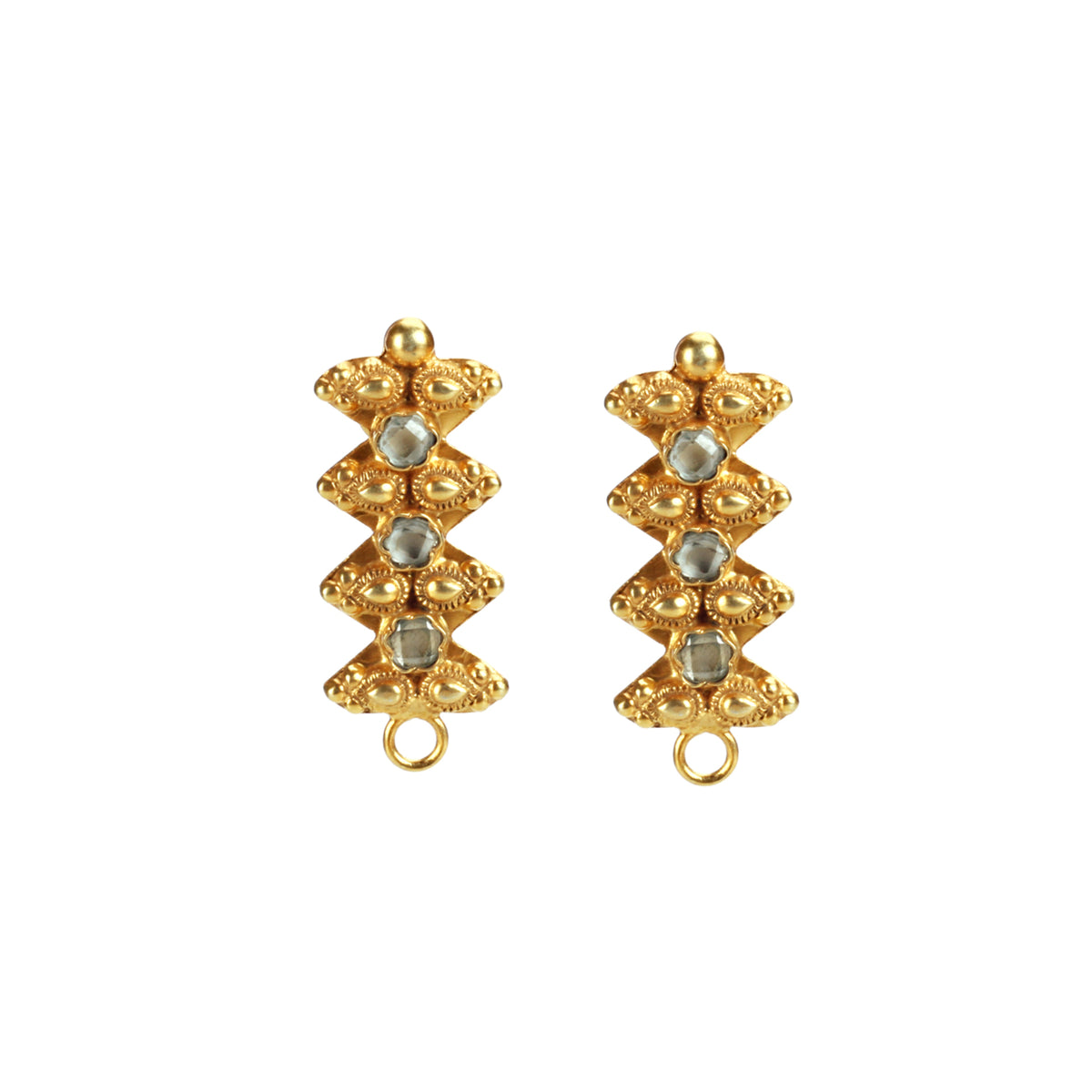 925 Gold Plating Silver Earring
