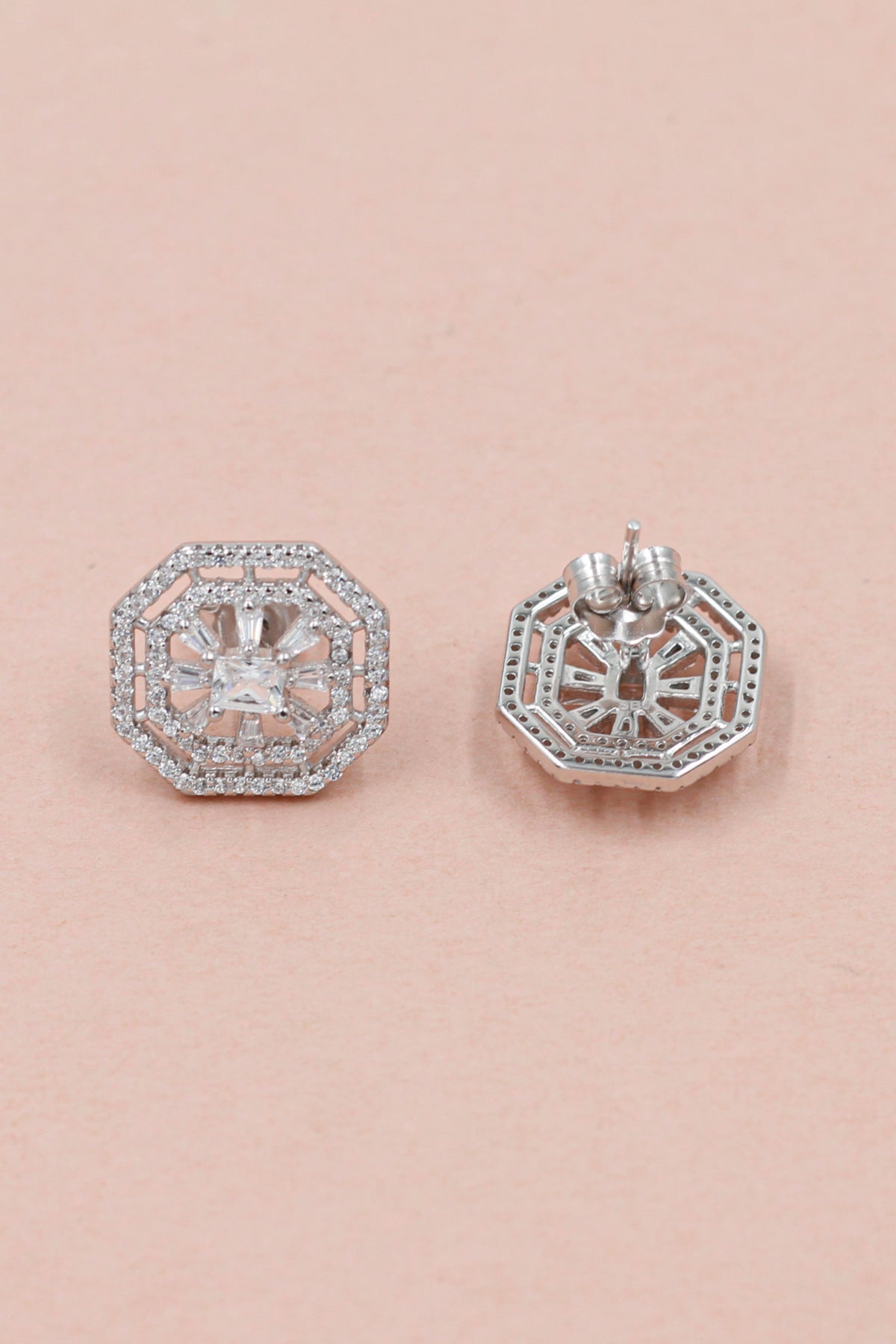 Enchanting Orbit Silver Earring Set