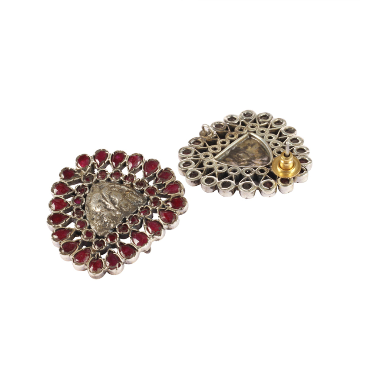 Ruby Silver Earring