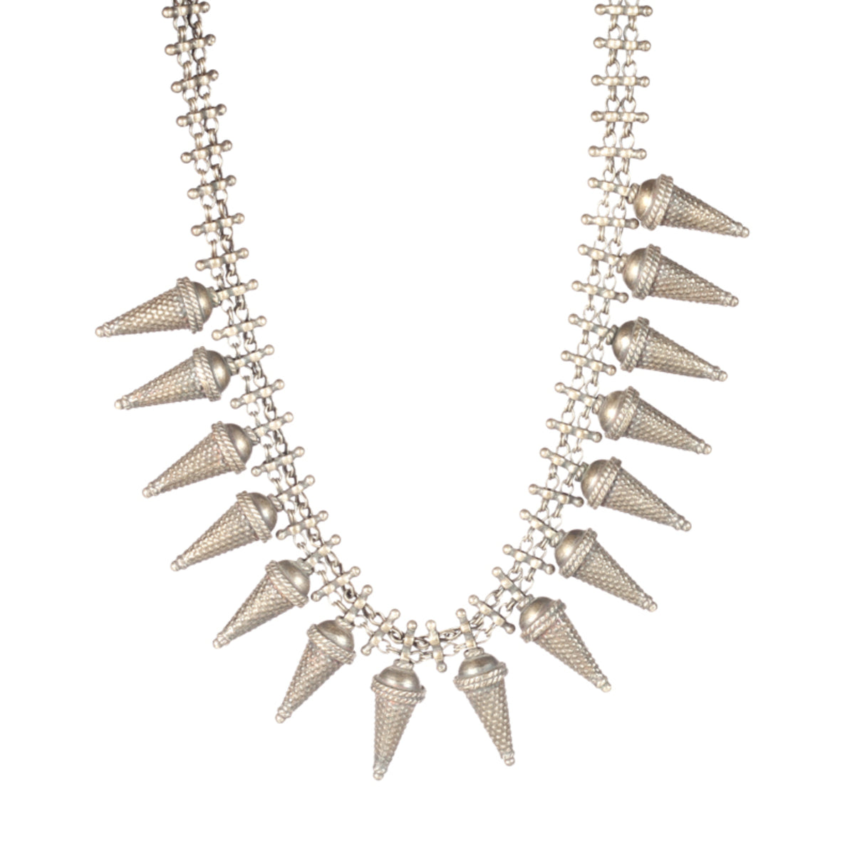 Spike Silver Necklace