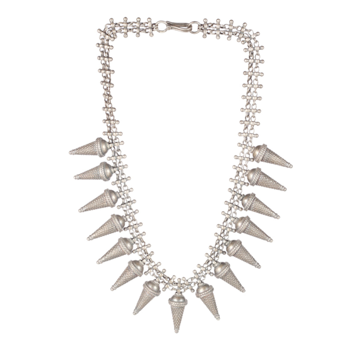 Spike Silver Necklace