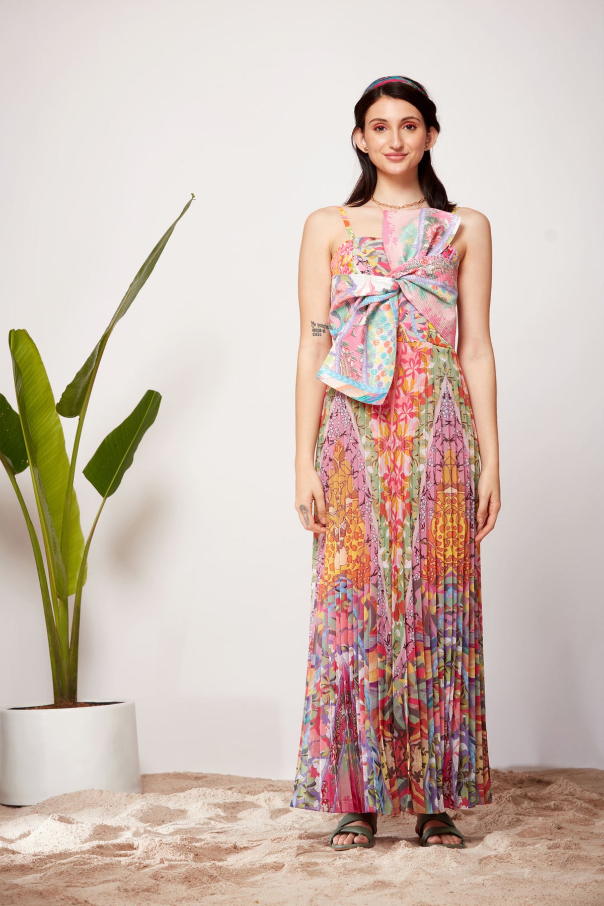 Sunray Pleated Dress