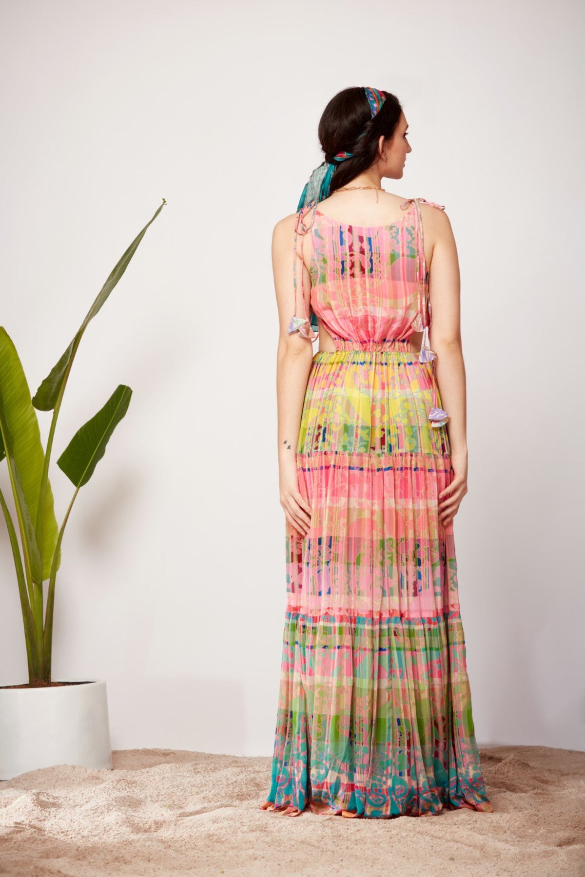 Tie up Dress With Tube Top