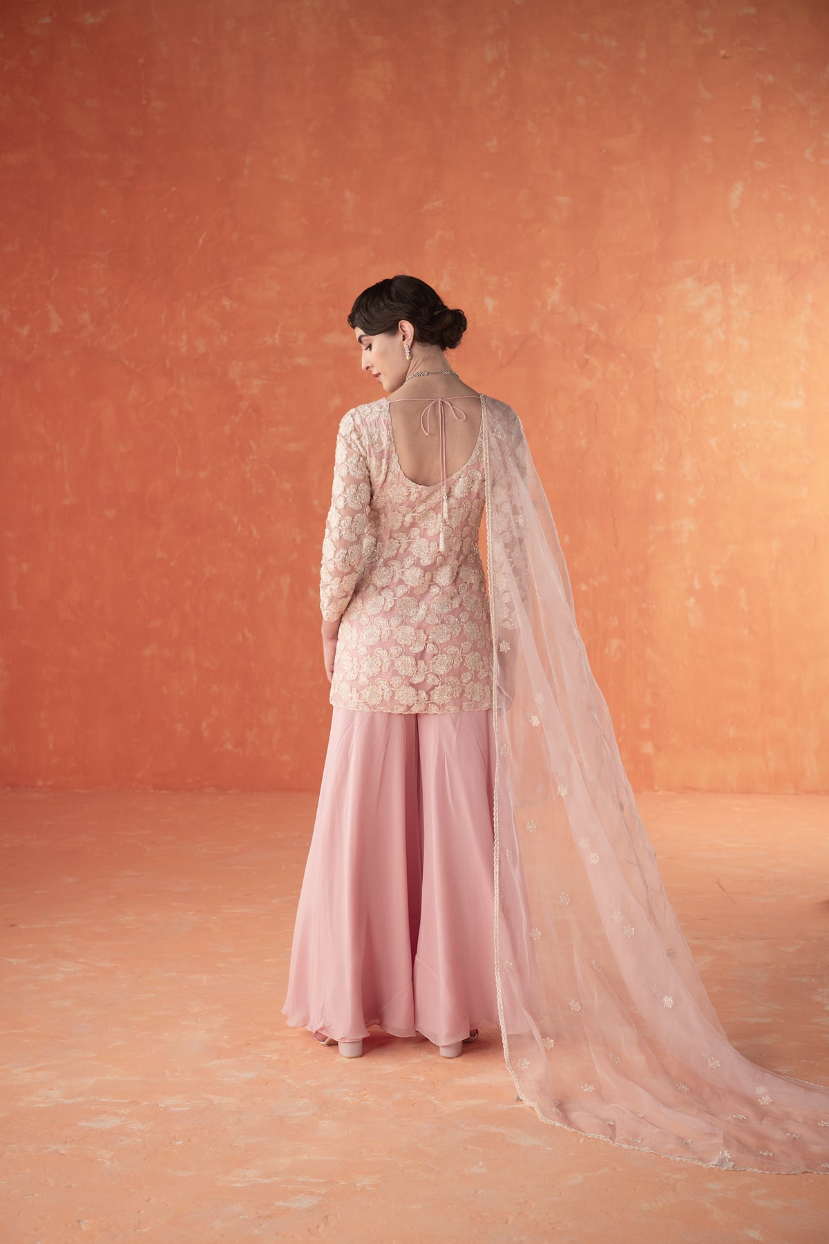 Pink  Folliage Kurta