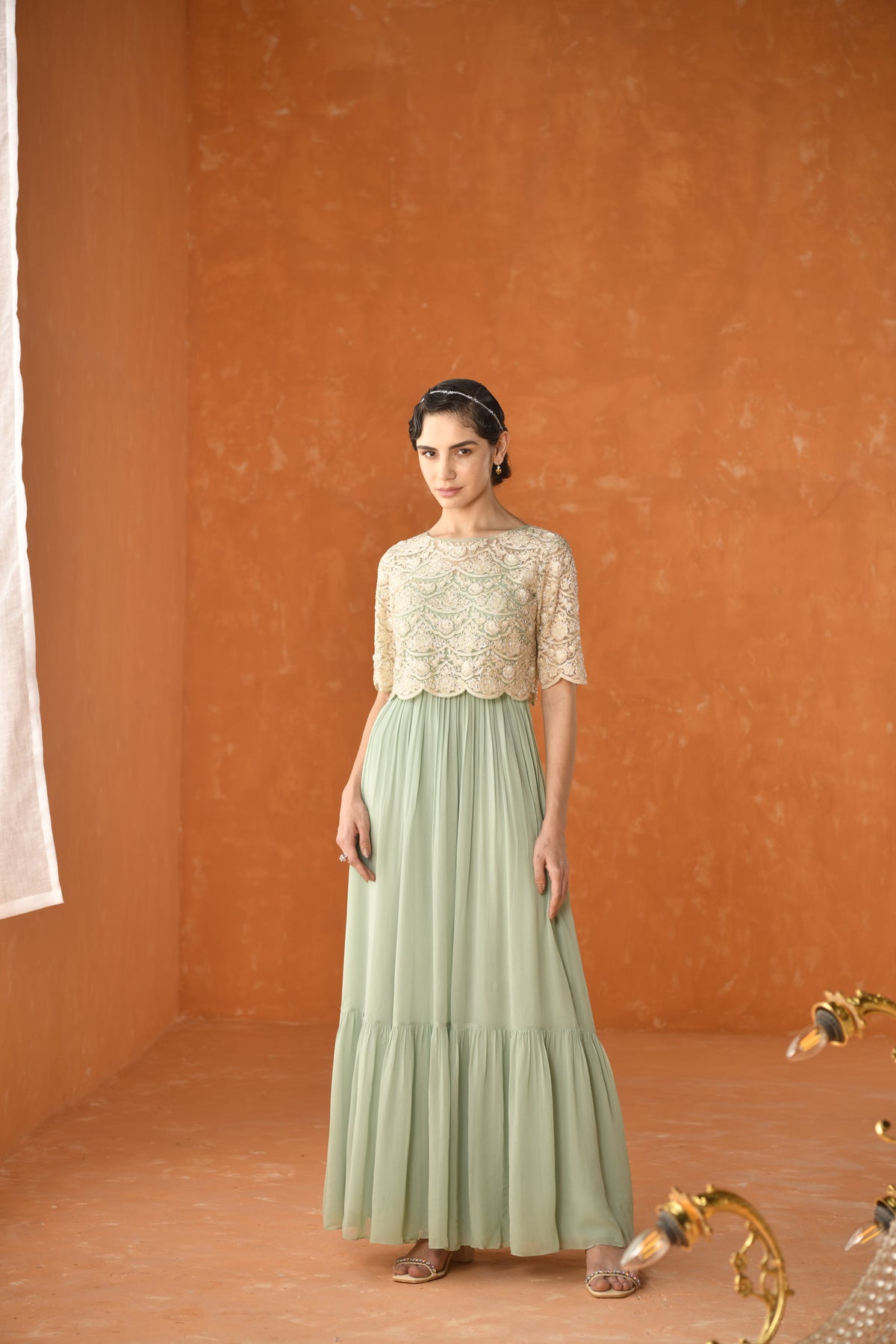 Teal Chandelier Dress