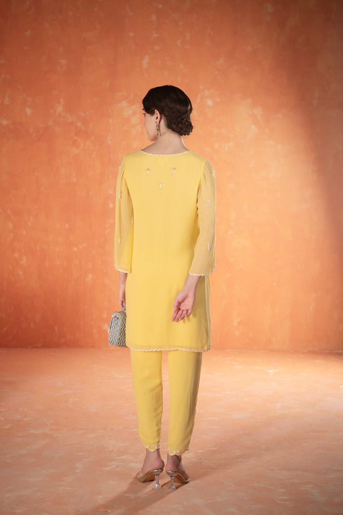 Yellow Bow Co-Ord Set