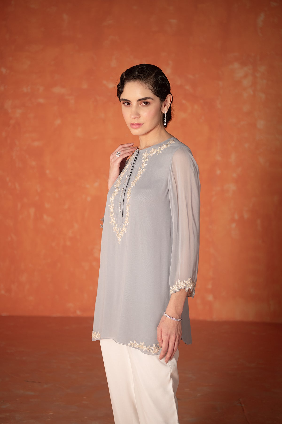 Stone Blue Adena Tunic