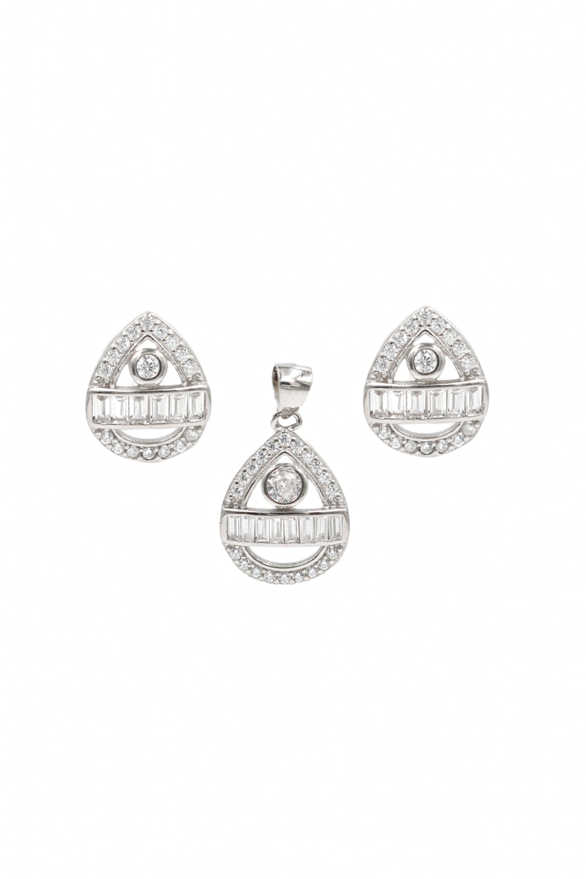 CZ Earrings &amp; Pendant Set