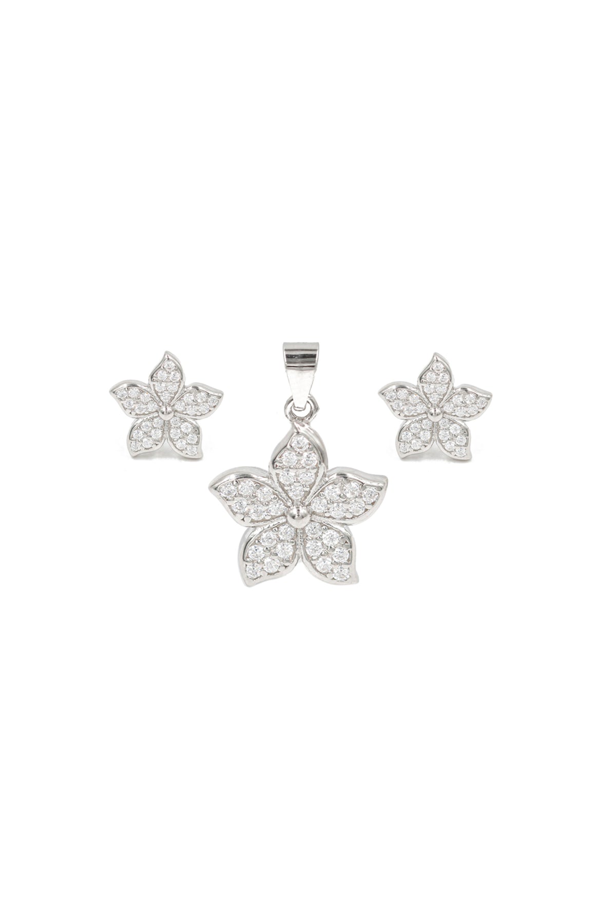 Cubic Zirconia Ensemble Pendent Set